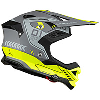 Ufo Diamond Helm grau gelb fluo - 3