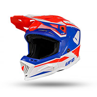 Casque Ufo Echus 2024 Bleu Rouge Blanc