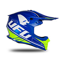 Casco Ufo Intrepid azul neón amarillo - 3