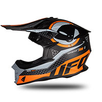 Ufo Intrepid Helm schwarz orange matt - 2