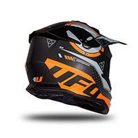 Casco Ufo Intrepid negro naranja opaco - 4