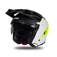 Casco Ufo Sheratan 2206 Nero Bianco Giallo