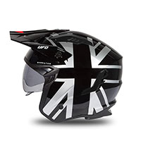 Casco Ufo Sheratan 2206 negro gris rojo