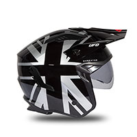 Ufo Sheratan 2206 Helmet Black Grey Red - 3