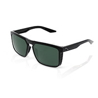 100% Renshaw Gloss Black Grey Green Lens