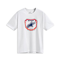 アルパインスターズ プレート CSF SS ホワイト Tシャツ