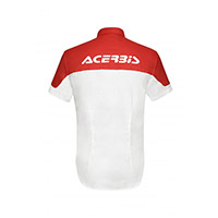 Camiseta Acerbis Team blanco rojo