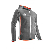 Acerbis Sweatshirt Belatrix Hoodie Grigio Arancio