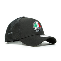 Agv 9forty Trucker Snapback Cap Black