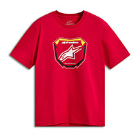 アルパインスターズ プレート SS CSF Tシャツ レッド