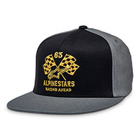 Gorra Alpinestars Double Check Flatbill gris amarillo