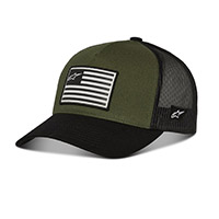 Cappellino Alpinestars Flag Snapback Verde