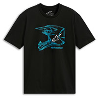 アルパインスターズ MX ヘルメット CSF SS Tシャツ ブラック ブルー