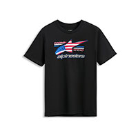 T Shirt Alpinestars Nationals Ss Csf Nero