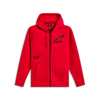 Sudadera con Capucha Alpinestars Tranverse rojo