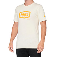 100% Essential T Shirt Chalk Arancio