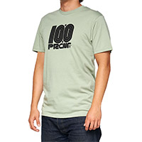 100% Pecten Slate T Shirt Green