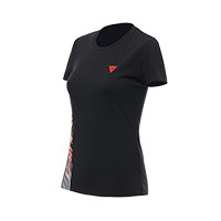 T-shirt Donna Dainese Logo Nero Rosso