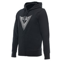 Dainese Hoodie Logo negro blanco