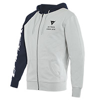 Sweatshirt Dainese Paddock Full Zip gris rouge