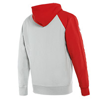 Sweatshirt Dainese Paddock Full Zip gris rouge - 2