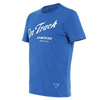 T Shirt Dainese Paddock Track Blu