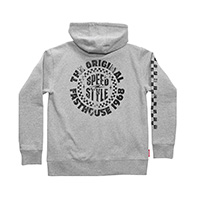 Sweat à Capuche Zippé Fasthouse Origin 24.1 Gris