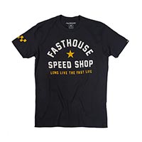 T Shirt Fasthouse Fast Life SS nero