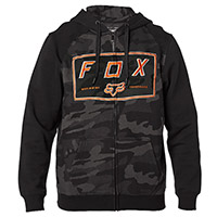 Felpa Fox Badger Camo Zip nero camo