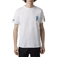 T Shirt Fox Barb Wire Ss Premium Optic Bianco