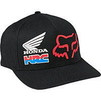 Cappellino Fox Honda Hrc Flexfit Nero