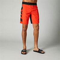 Pantaloni Corti Fox Rkane 19 Boardshort Rosso Fluo