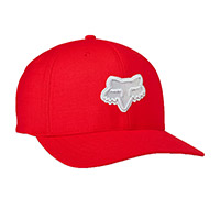 Fox Transposition Flexfit Hat Grey Red