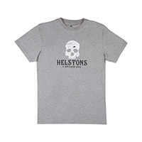 ヘルストンズ スカル コットン Tシャツ グレー