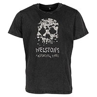 T Shirt Helstons Ts Bones Nero
