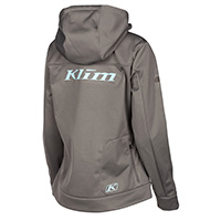 Sudadera con capucha Klim Evolution Mujer gris