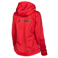 Sudadera con capucha Klim Evolution Mujer rojo