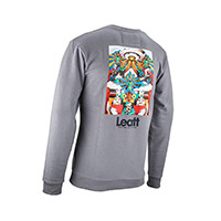 Leatt Casual Upcycle Core Sweatshirt Titanium