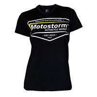 T-shirt Donna Motostorm Vintage Logo Nero Donna