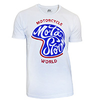 T-shirt Motostorm Casco blanc