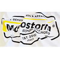Camiseta Motostorm vintage logo blanco - 3