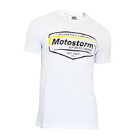 T-Shirt Motostorm logo vintage blanc