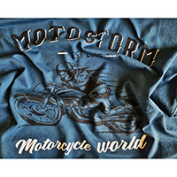 T Shirt Motostorm Vintage Blu - 3