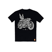 Camiseta Pando Moto Mike Moto Wing 01 negra