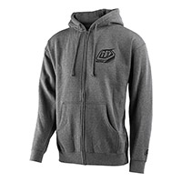 Troy Lee Designs Mix Zip Up Hoodie Grey