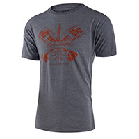 Troy Lee Designs Pistonbone T Shirt grigio