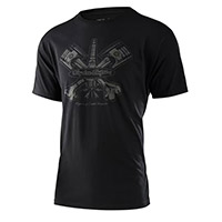 T-shirt Troy Lee Designs Pistonbone Noir