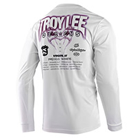 Camiseta Troy Lee Designs RB Rampage Static blanco