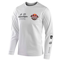 Maglia Troy Lee Designs RB Rampage Static bianco