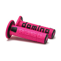 Puños Domino A360 fucsia negro